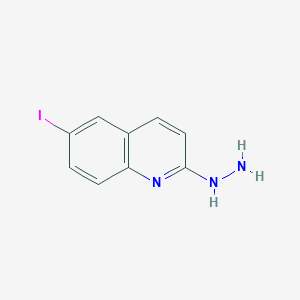 molecular formula C9H8IN3 B8587056 (6-Iodo-quinolin-2-yl)-hydrazine 