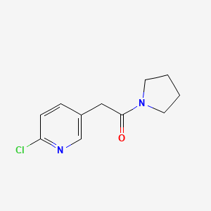 molecular formula C11H13ClN2O B8587088 2-(6-Chloro-pyridin-3-yl)-1-pyrrolidin-1-yl-ethanone 