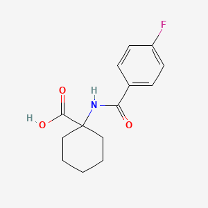 1-[(4-Fluorobenzoyl)amino]cyclohexanecarboxylic acid