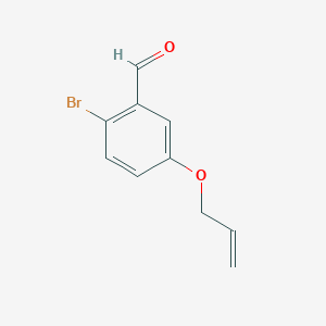 molecular formula C10H9BrO2 B8587179 5-(Allyloxy)-2-bromobenzaldehyde 