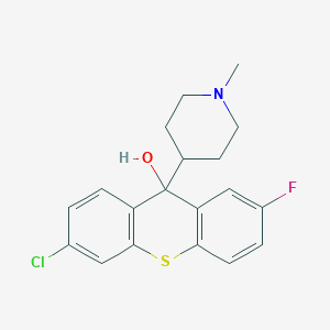 6-Chloro-2-fluoro-9-(1-methylpiperidin-4-YL)-9H-thioxanthen-9-OL