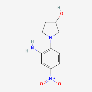 2-(3-Hydroxypyrrolidin-1-yl)-5-nitroaniline
