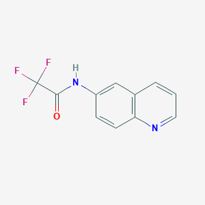 molecular formula C11H7F3N2O B8587231 6-Trifluoroacetylamino-quinoline 