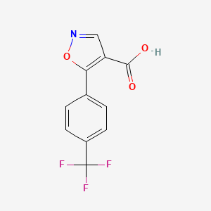 5-[4-(trifluoromethyl)phenyl]-1,2-oxazole-4-carboxylic acid