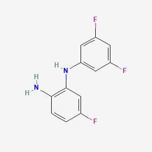 molecular formula C12H9F3N2 B8587274 N2-(3,5-Difluorophenyl)-4-fluorobenzene-1,2-diamine 