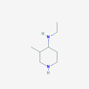 molecular formula C8H18N2 B8587288 4-Ethylamino-3-methylpiperidine 