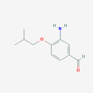molecular formula C11H15NO2 B8587337 5-Formyl-2-(2-methylpropoxy)aniline 