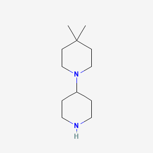 molecular formula C12H24N2 B8587362 4,4-Dimethyl-1,4'-bipiperidine 