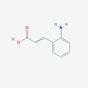 molecular formula C9H9NO2 B8587376 3-(2-Aminophenyl)prop-2-enoic acid 