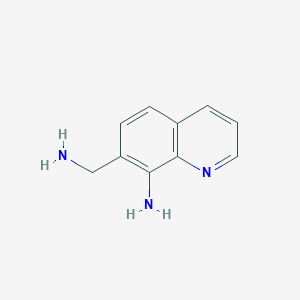 molecular formula C10H11N3 B8587403 7-Aminomethyl-quinolin-8-amine 