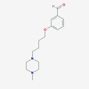 molecular formula C16H24N2O2 B8587407 3-[4-(4-Methyl-piperazin-1-yl)-butoxy]-benzaldehyde 