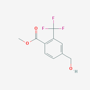 molecular formula C10H9F3O3 B8587444 methyl 4-(hydroxymethyl)-2-(trifluoromethyl)benzoate CAS No. 959632-21-4