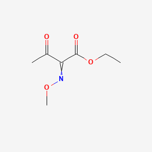 molecular formula C7H11NO4 B8587501 Ethyl 2-methoxyiminoacetoacetate 