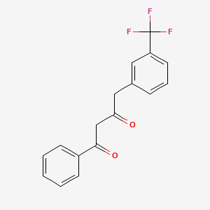 molecular formula C17H13F3O2 B8587532 1-Phenyl-4-[3-(trifluoromethyl)phenyl]butane-1,3-dione CAS No. 82129-52-0