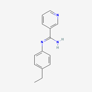 N-(4-Ethylphenyl)pyridine-3-carboximidamide