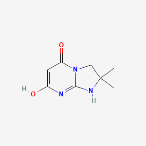 molecular formula C8H11N3O2 B8587557 7-hydroxy-2,2-dimethyl-2,3-dihydro-1H-imidazo[1,2-a]pyrimidin-5-one 