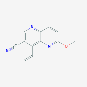 4-Ethenyl-6-methoxy-1,5-naphthyridine-3-carbonitrile