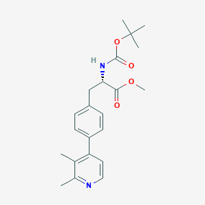 molecular formula C22H28N2O4 B8587657 Methyl (s)-2-((tert-butoxycarbonyl)amino)-3-(4-(2,3-dimethylpyridin-4-yl)phenyl)propanoate 