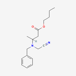 molecular formula C17H24N2O2 B8587668 Butyl 3-[benzyl(cyanomethyl)amino]butanoate CAS No. 84639-34-9