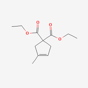 molecular formula C12H18O4 B8587681 Diethyl 3-methylcyclopent-3-ene-1,1-dicarboxylate CAS No. 2698-64-8