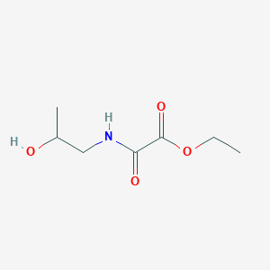 molecular formula C7H13NO4 B8587791 Ethyl 2-((2-hydroxypropyl)amino)-2-oxoacetate 