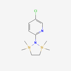 B8587837 5-Chloro-2-(2,2,5,5-tetramethyl-1,2,5-azadisilolidin-1-yl)pyridine CAS No. 820225-03-4