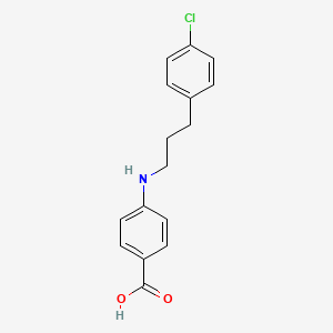 B8587879 4-{[3-(4-Chlorophenyl)propyl]amino}benzoic acid CAS No. 61440-62-8