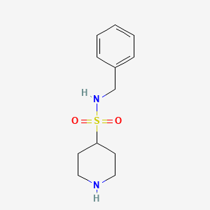 molecular formula C12H18N2O2S B8587893 4-(N-benzylsulfamoyl)piperidine 