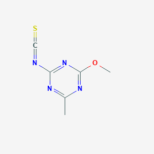 B8587897 2-Isothiocyanato-4-methoxy-6-methyl-1,3,5-triazine CAS No. 110860-39-4