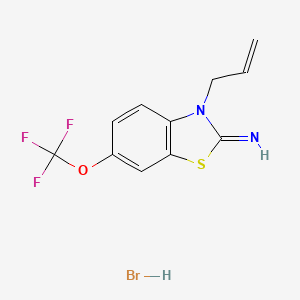 B8587921 3-Allyl-2-imino-6-trifluoromethoxybenzothiazoline hydrobromide CAS No. 130997-64-7