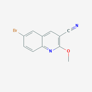 molecular formula C11H7BrN2O B8587967 6-Bromo-3-cyano-2-methoxyquinoline 