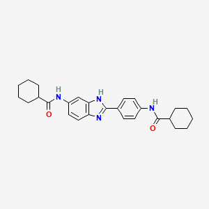 2-(N-Cyclohexylcarbanoyl-4'-aminophenyl)-6-(cyclohexylcarbanoylamino)-benzimidazole