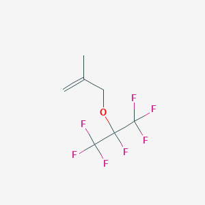 molecular formula C7H7F7O B8588031 3-[(1,1,1,2,3,3,3-Heptafluoropropan-2-yl)oxy]-2-methylprop-1-ene CAS No. 38471-83-9