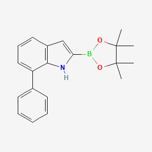 7-Phenyl-2-(4,4,5,5-tetramethyl-[1,3,2]dioxaborolan-2-yl)-1H-indole