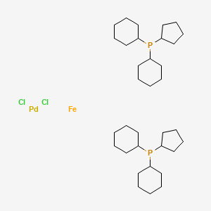 [1,1'-Bis(DI-cyclohexylphosphino)ferrocene]dichloropalladium(II)