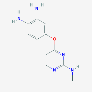 molecular formula C11H13N5O B8588060 4-(2-Methylamino-pyrimidin-4-yloxy)-benzene-1,2-diamine 
