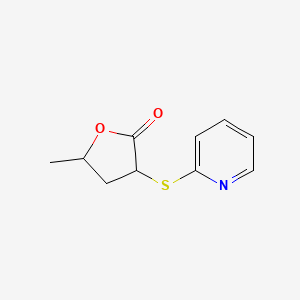 5-Methyl-3-(pyridin-2-ylsulfanyl)oxolan-2-one