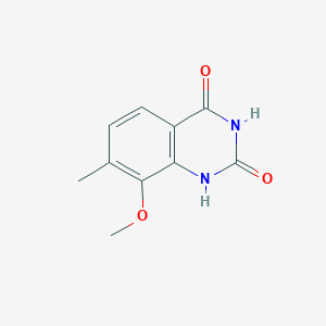 molecular formula C10H10N2O3 B8588160 8-Methoxy-7-methylquinazoline-2,4-diol 