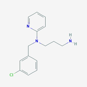 B8588163 N~1~-[(3-Chlorophenyl)methyl]-N~1~-(pyridin-2-yl)propane-1,3-diamine CAS No. 93235-00-8