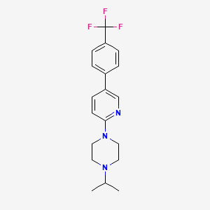 B8588168 1-(Propan-2-yl)-4-{5-[4-(trifluoromethyl)phenyl]pyridin-2-yl}piperazine CAS No. 919493-43-9