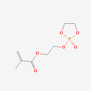 molecular formula C8H13O6P B8588232 2-(2-Oxo-1,3,2-dioxaphospholan-2-yloxy)ethyl methacrylate 