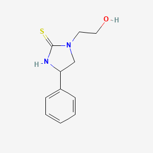 molecular formula C11H14N2OS B8588236 1-(2-Hydroxyethyl)-4-phenylimidazolidine-2-thione CAS No. 69510-65-2