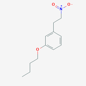 molecular formula C12H17NO3 B8588247 1-Butoxy-3-(2-nitro-ethyl)-benzene 