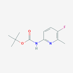 molecular formula C11H15FN2O2 B8588294 tert-Butyl (5-fluoro-6-methylpyridin-2-yl)carbamate 