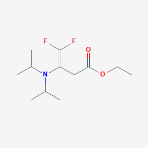 molecular formula C12H21F2NO2 B8588308 Ethyl 3-(diisopropylamino)-4,4-difluorobut-3-enoate CAS No. 823234-81-7