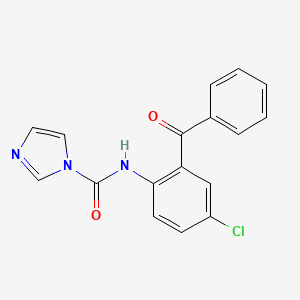 molecular formula C17H12ClN3O2 B8588333 N-(2-benzoyl-4-chlorophenyl)-1H-imidazole-1-carboxamide 
