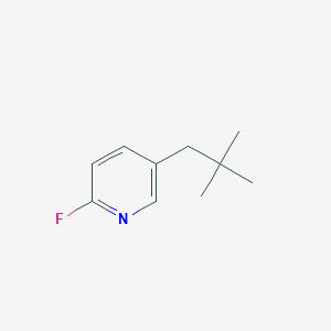 molecular formula C10H14FN B8588346 2-Fluoro-5-neopentylpyridine 