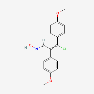 2,3-Bis(4-methoxyphenyl)-3-chloro-acrylaldoxime