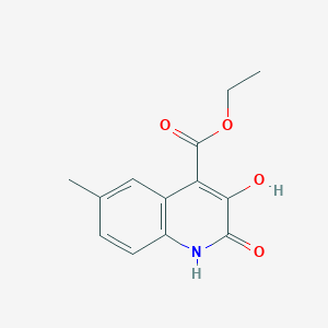 Ethyl 3-hydroxy-6-methyl-2-oxo-1,2-dihydroquinoline-4-carboxylate