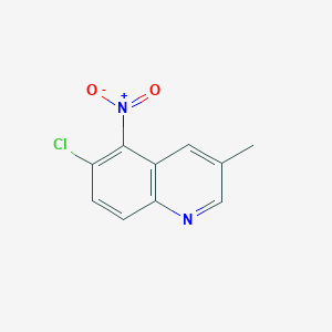 molecular formula C10H7ClN2O2 B8588398 6-Chloro-3-methyl-5-nitroquinoline CAS No. 919994-47-1